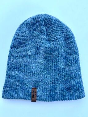 Janoski x Official 100% Alpaca Teal Blue Knit Beanie Hat, Unisex, Bolivian